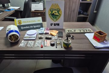 Ação integrada resulta na captura de dois indivíduos envolvidos com o tráfico de entorpecentes em Quedas do Iguaçu