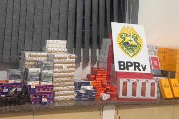 Força policial intercepta 3,7 mil frascos de remédios para emagrecimento e 243 smartphones na PR-317